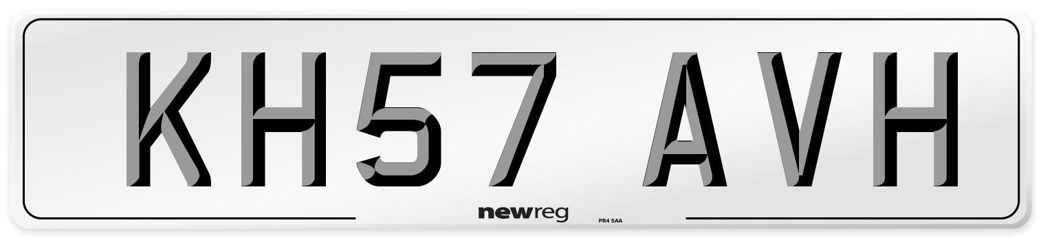 KH57 AVH Number Plate from New Reg
